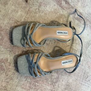 Steve Madden Denim Blue Strappy Sandals